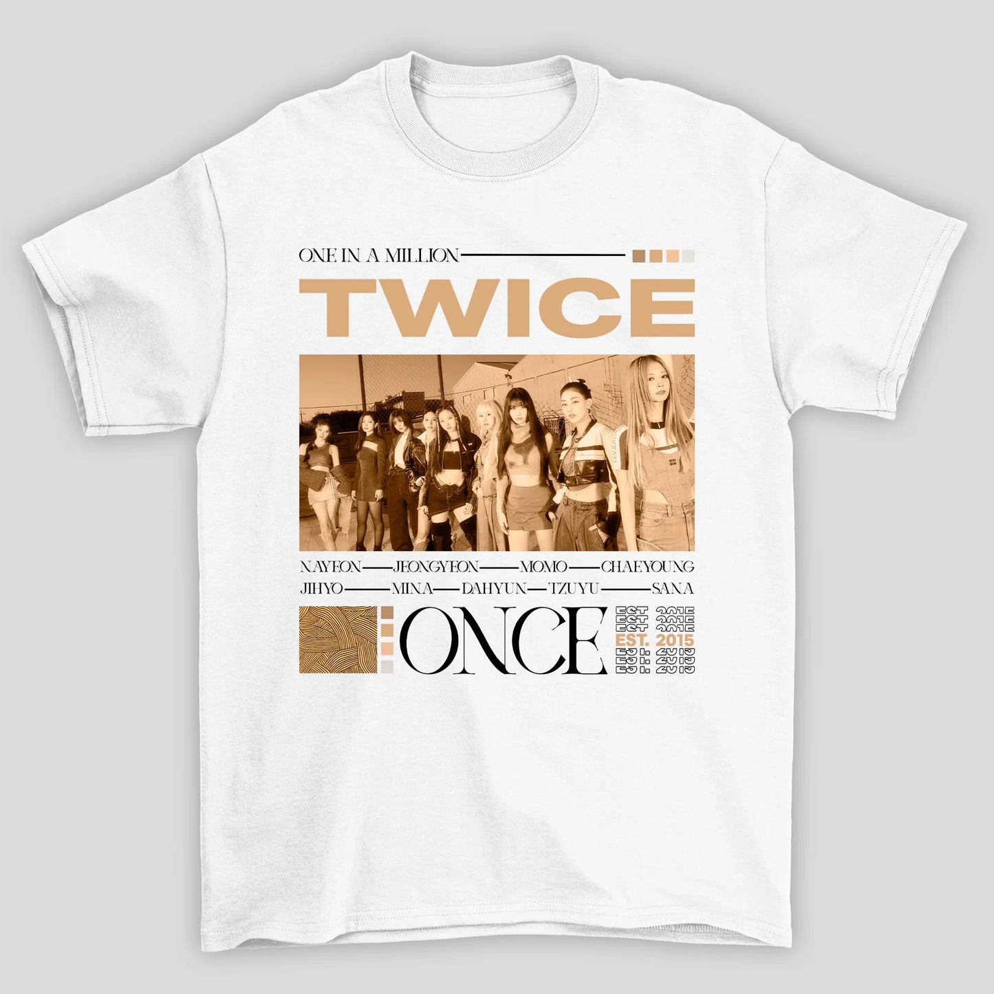 Camiseta Básica Twice One In A Million