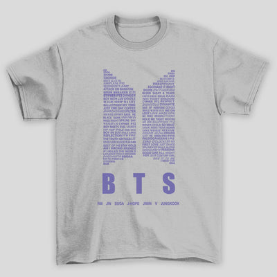Camiseta Básica BTS Logo Purple