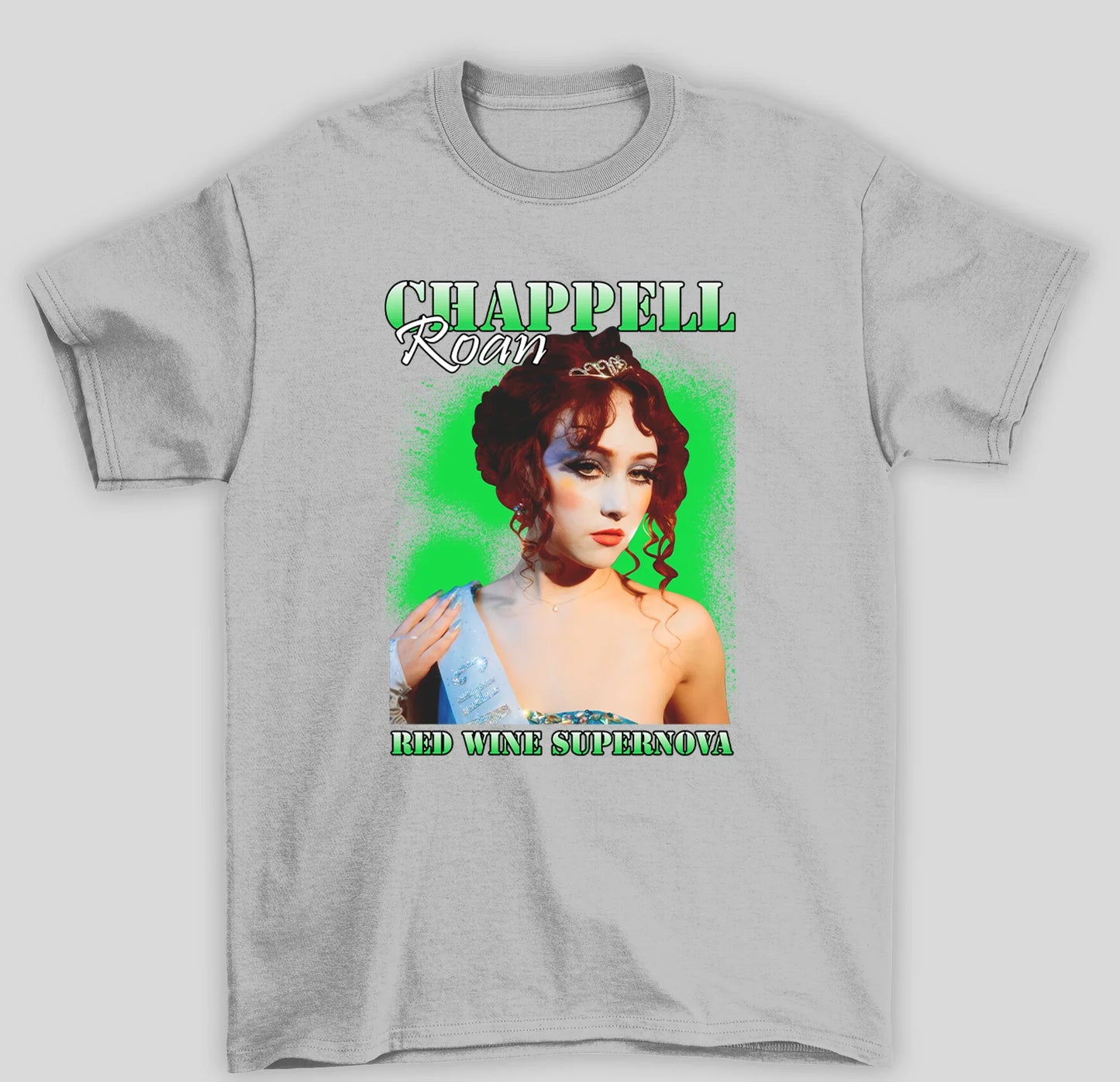 Camiseta Básica Chappel Roan Red Wine- cinza