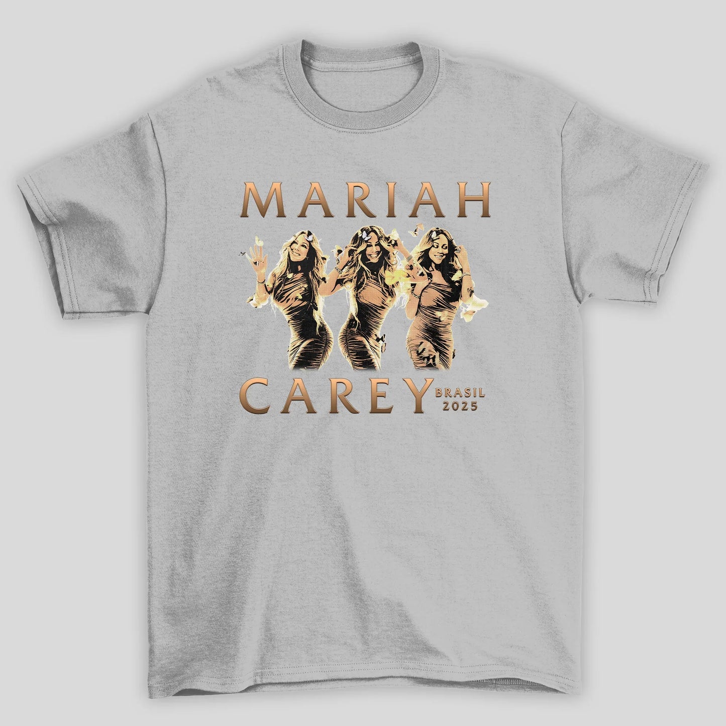 Camiseta Básica Unissex Mariah Carey Brasil 2025