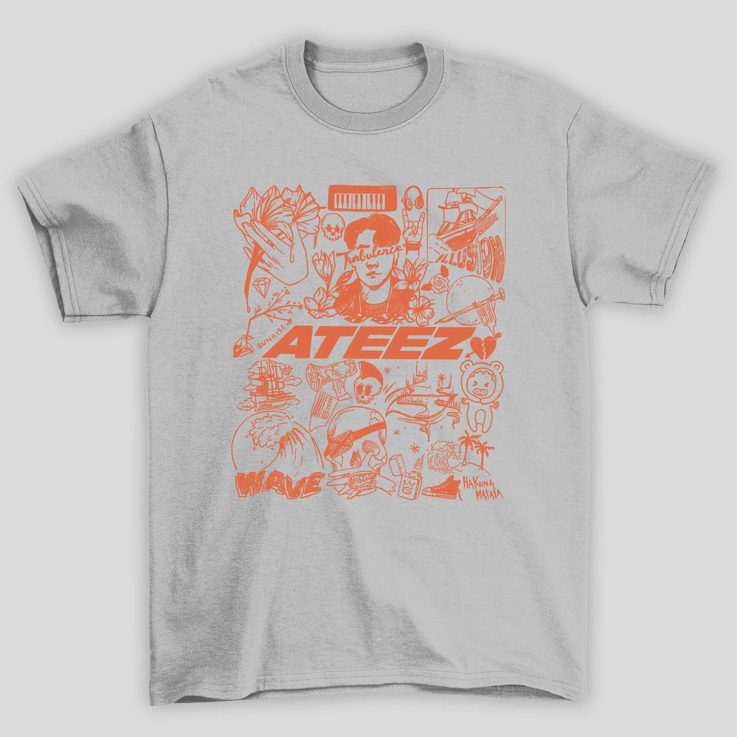 Camiseta Básica Ateez Art Tattoo