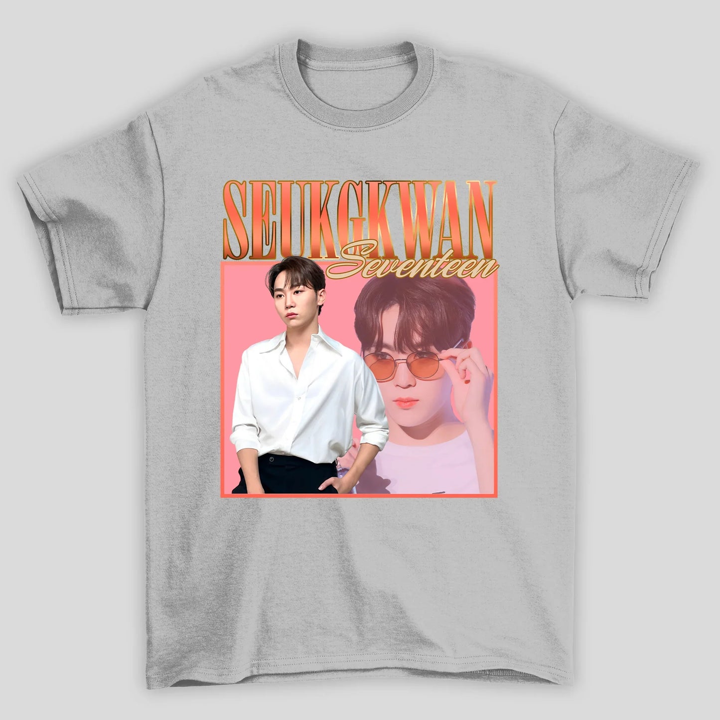 Camiseta Básica Seventeen Seungkwan Retro