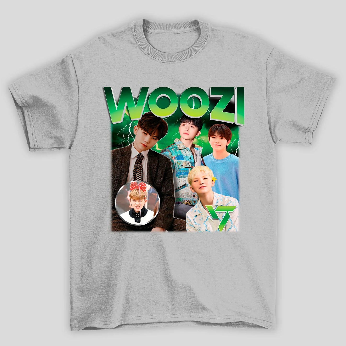 Camiseta Básica Seventeen Woozi Graphic