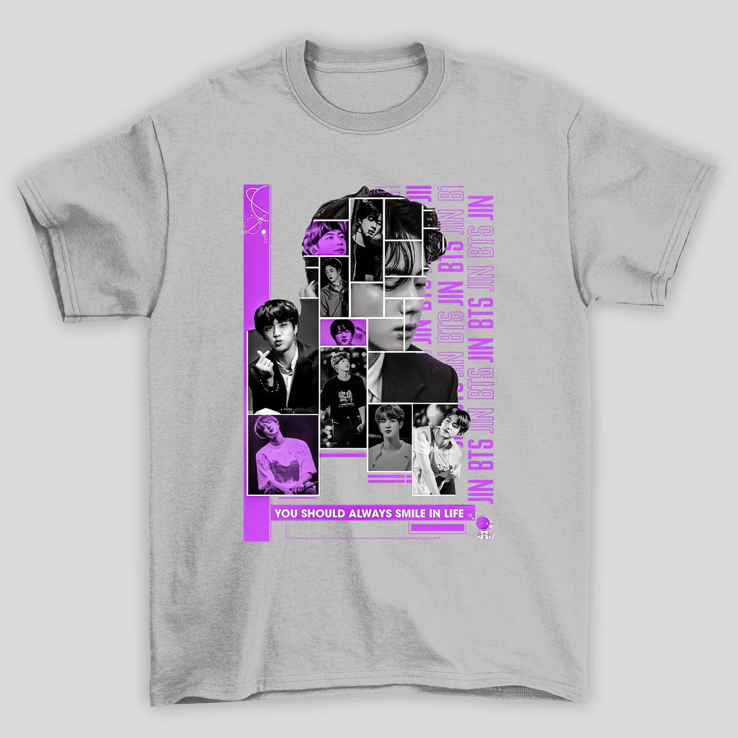 Camiseta Básica BTS Jin Vintage