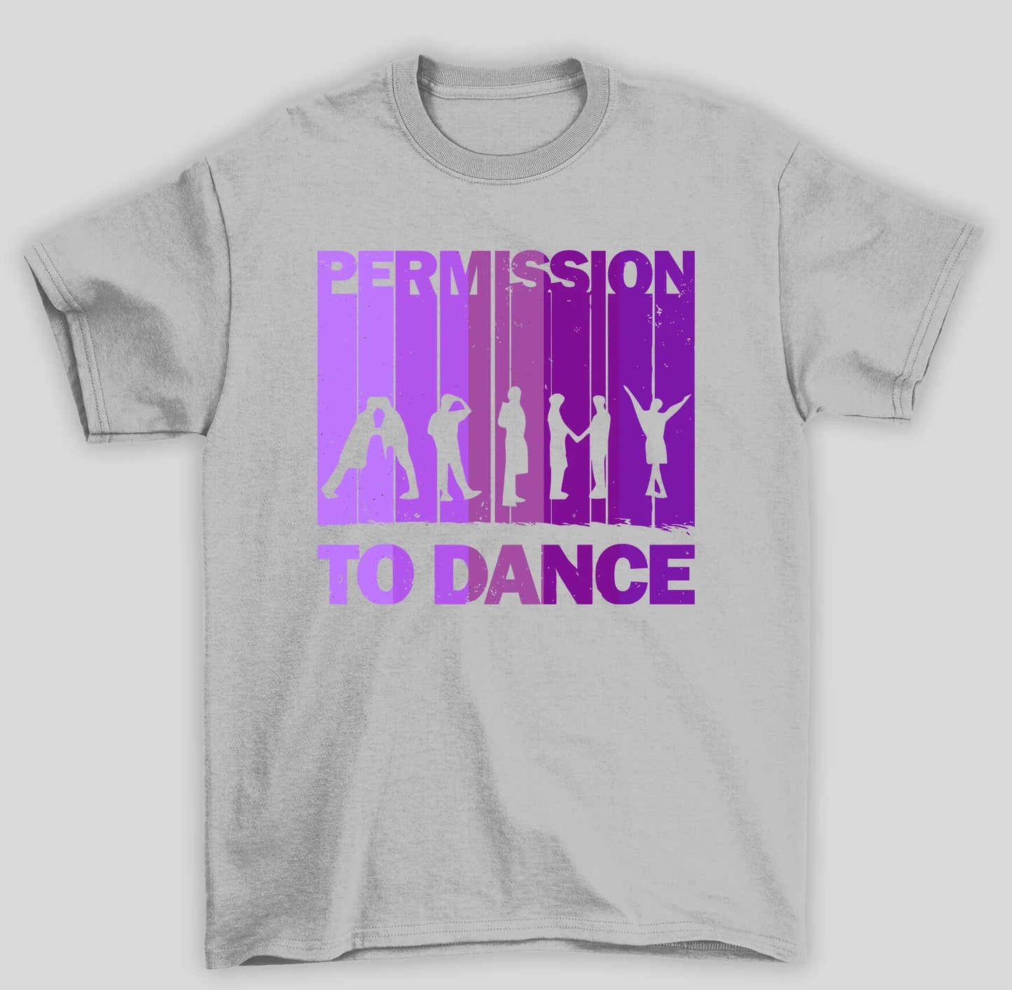 Camiseta Básica BTS Permission To Dance- cinza