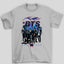 Camiseta Basica BTS Assinaturas K-Pop Bangtan Boys- cinza