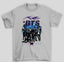 Camiseta Basica BTS Assinaturas K-Pop Bangtan Boys- cinza
