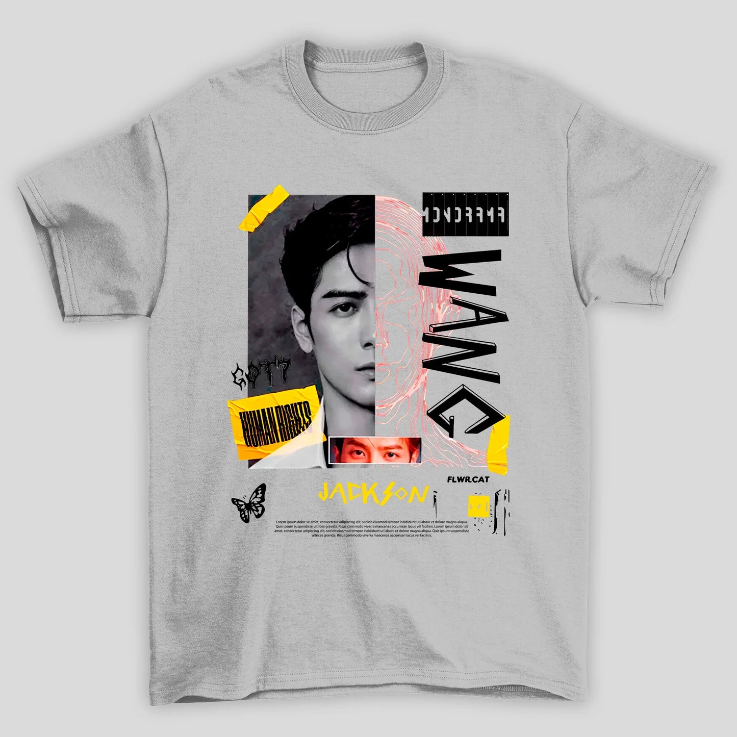 Camiseta Básica GOT7 Jackson Wang Human Rights