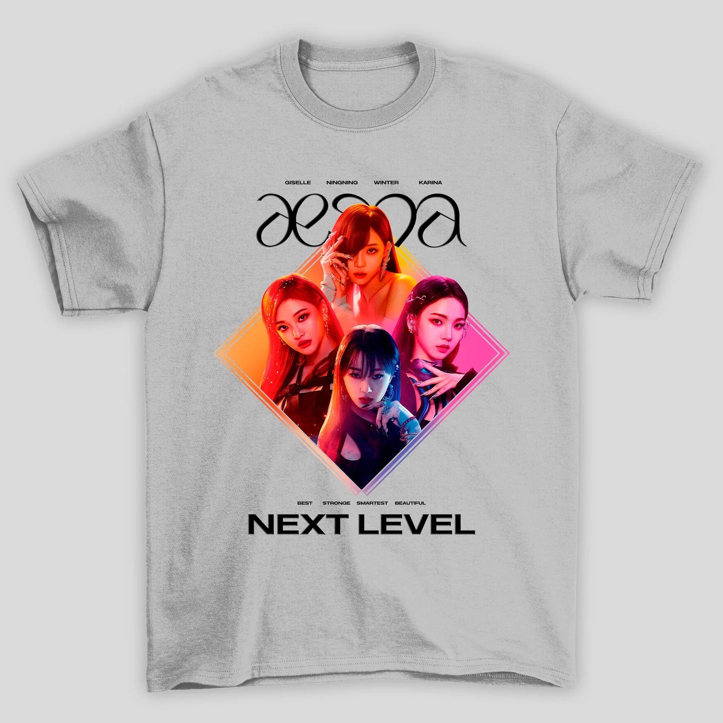 Camiseta Básica Aespa Group Kpop