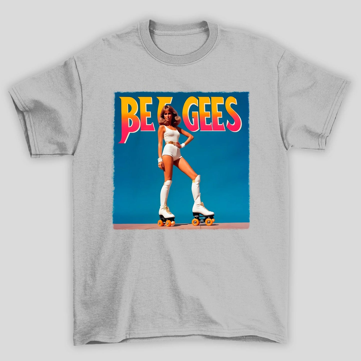 Camiseta Básica Bee Gees Patinação Capa