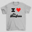 Camiseta Básica Unissex I Love The Bee Gees