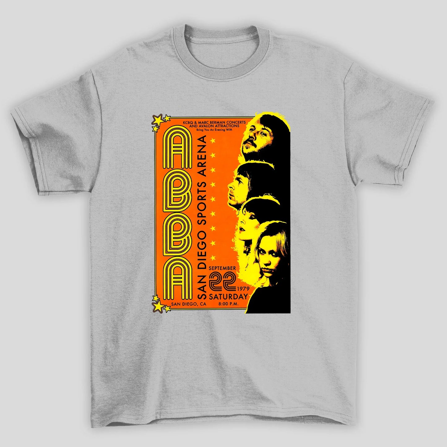 Camiseta Básica Abba Poster San Diego Sports Arena
