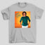 Camiseta Básica Lionel Richie Foto Capa Vinil Laranja