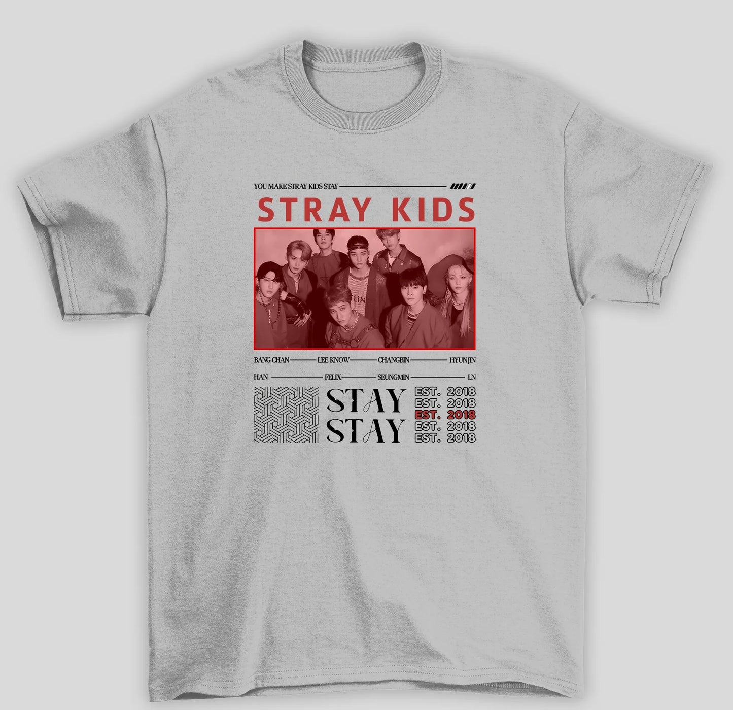 Camiseta Básica Stray Kids Stay