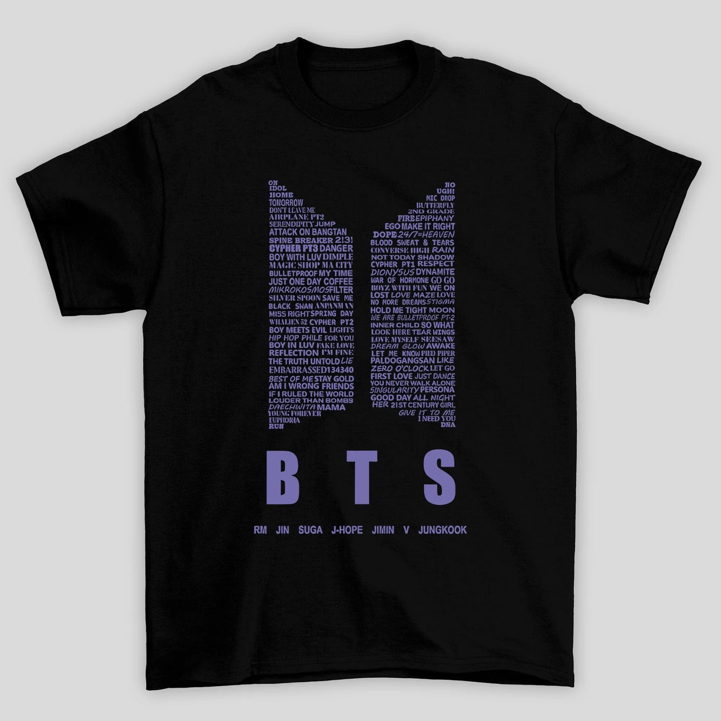 Camiseta Básica BTS Logo Purple