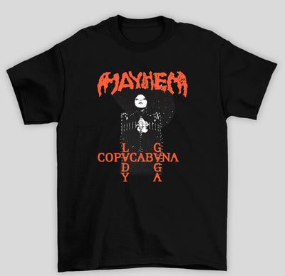 Camiseta Básica Lady Gaga Mayhem In Copacabana- preto