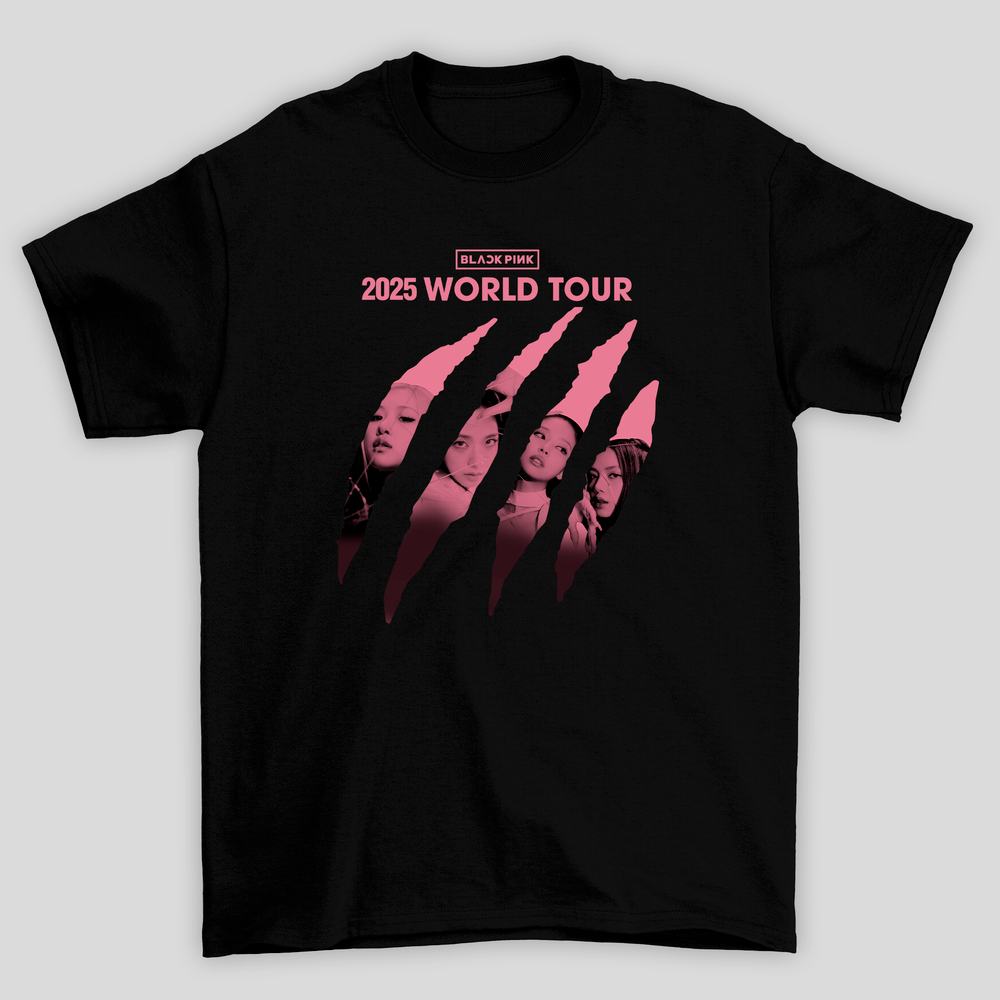 Camiseta Básica Blackpink 2025 World Tour