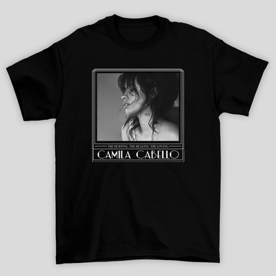 Camiseta Básica Camila Cabello Hurting Healing Loving
