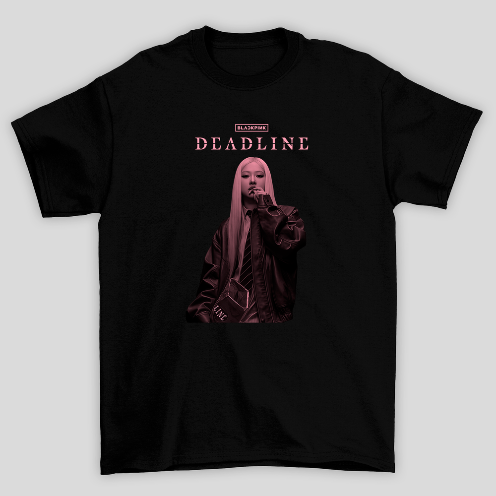 Camiseta Básica Blackpink Deadline Rosé