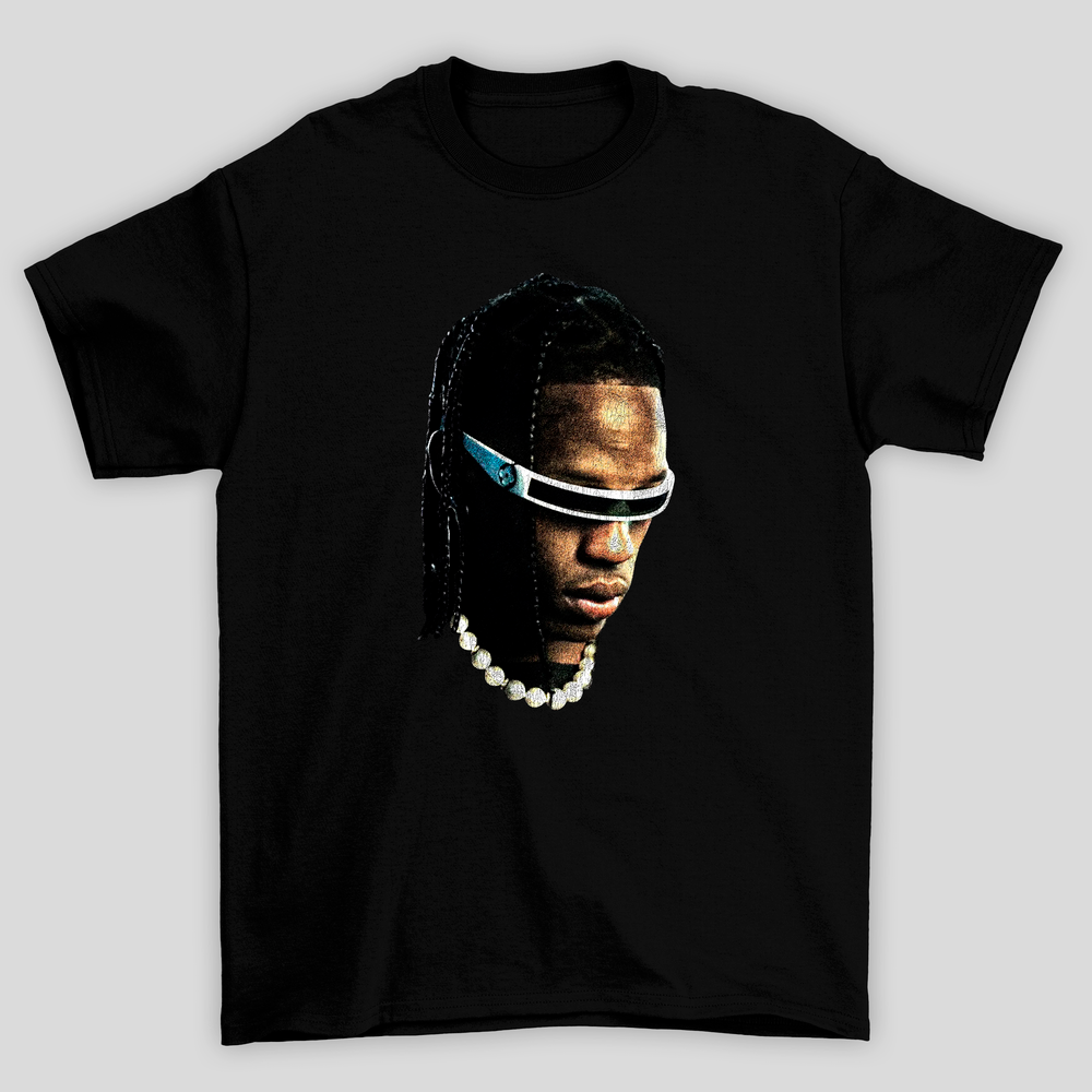 Camiseta Básica Travis Scott Face