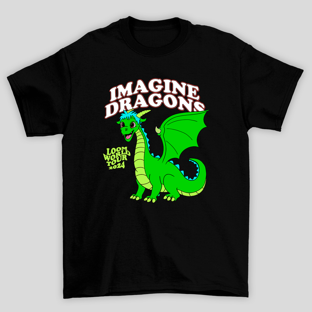 Camiseta Básica Imagine Dragons Loom Tour