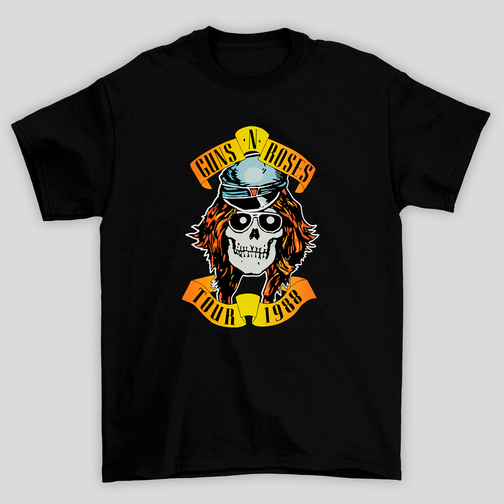 Camiseta Básica Guns N' Roses Tour 1988