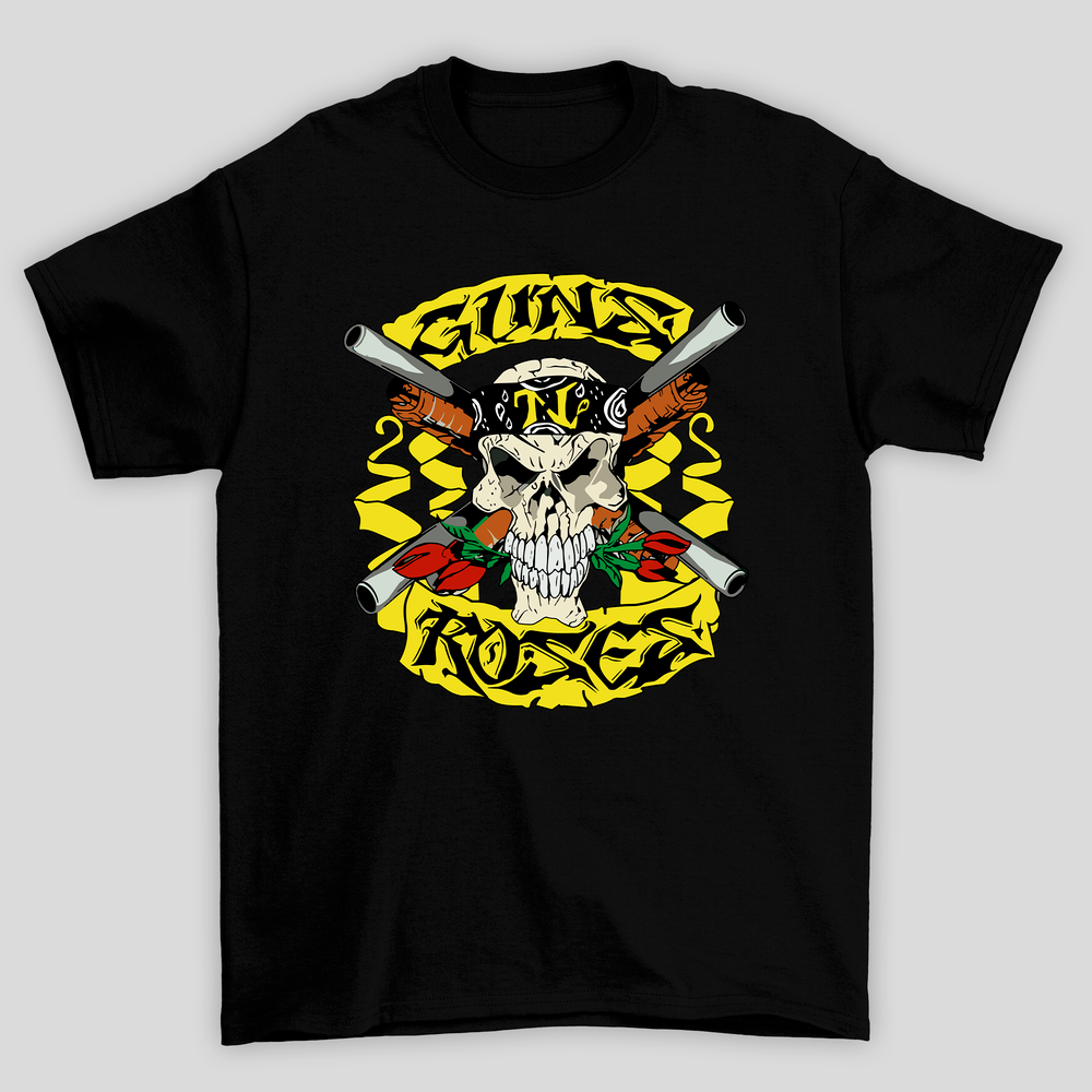 Camiseta Básica Guns N' Roses Skull