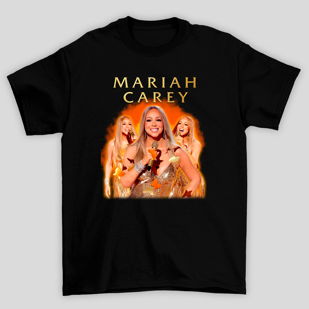 Camiseta Básica Mariah Carey Collage