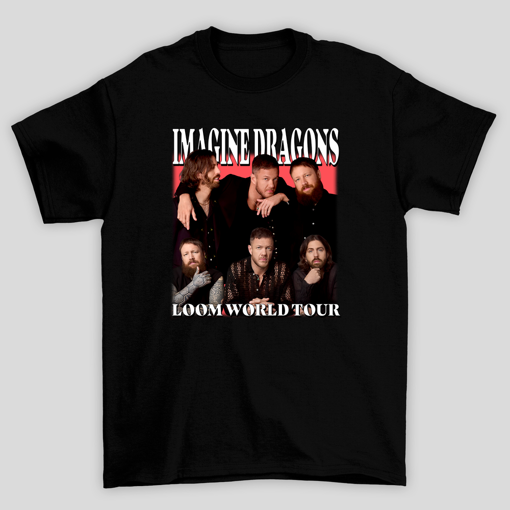 Camiseta Básica Imagine Dragons Loom World Tour