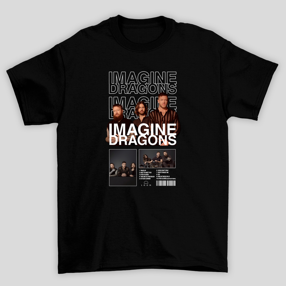 Camiseta Básica Imagine Dragons Tracklist