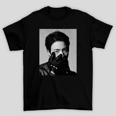 Camiseta Básica BTS Jin Photo B&W