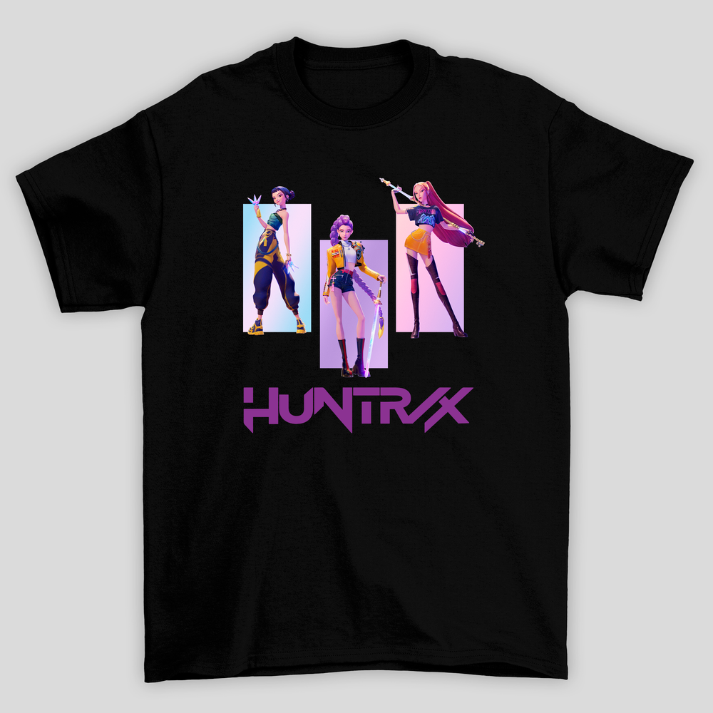 Camiseta Básica Kpop Demon Hunters Huntrix OT3