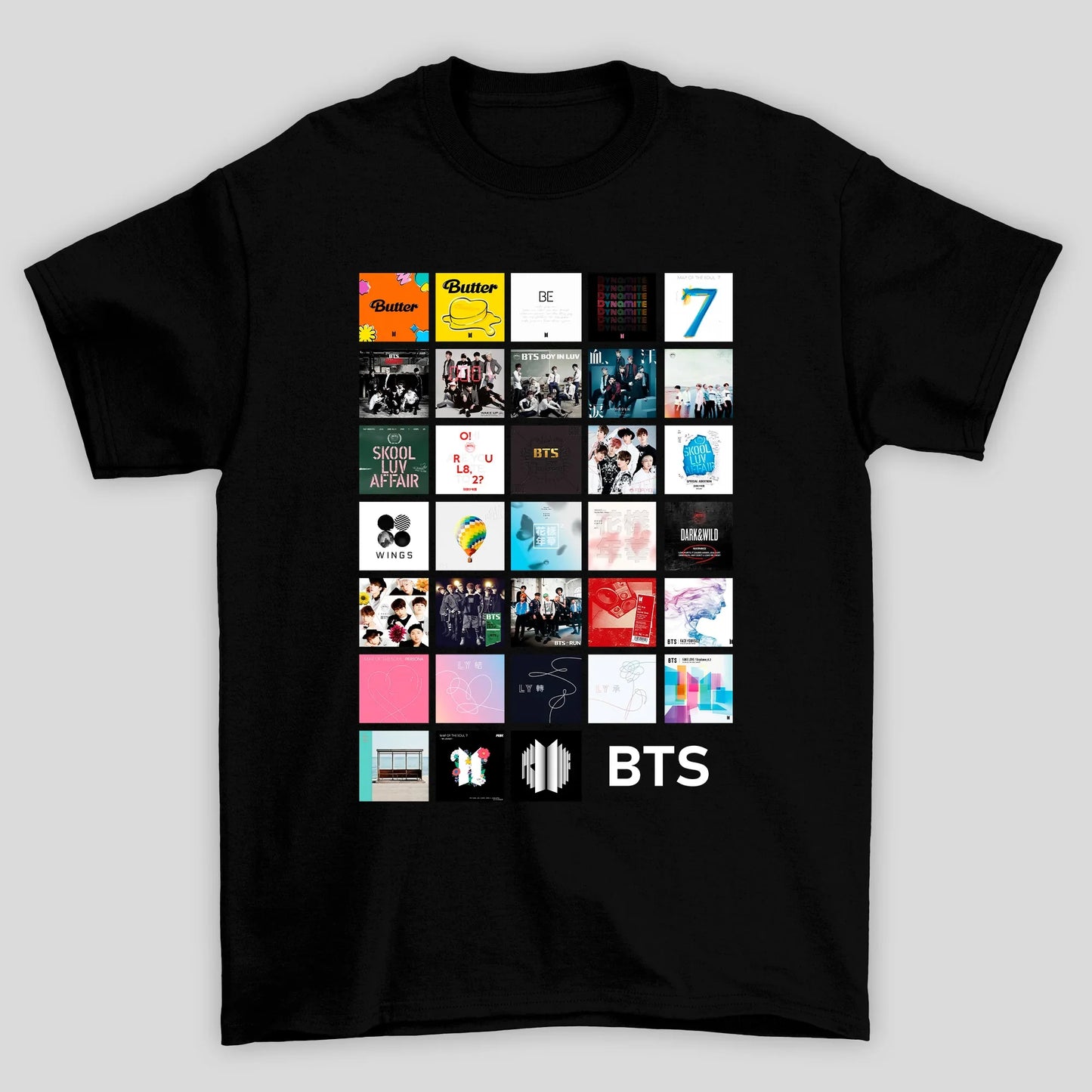 Camiseta Básica BTS Discography