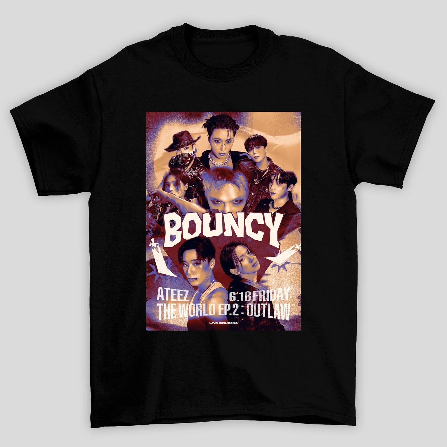 Camiseta Básica Ateez Bouncy