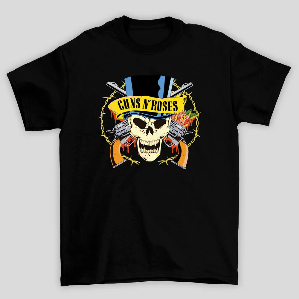 Camiseta Básica Guns N' Roses Rock Style