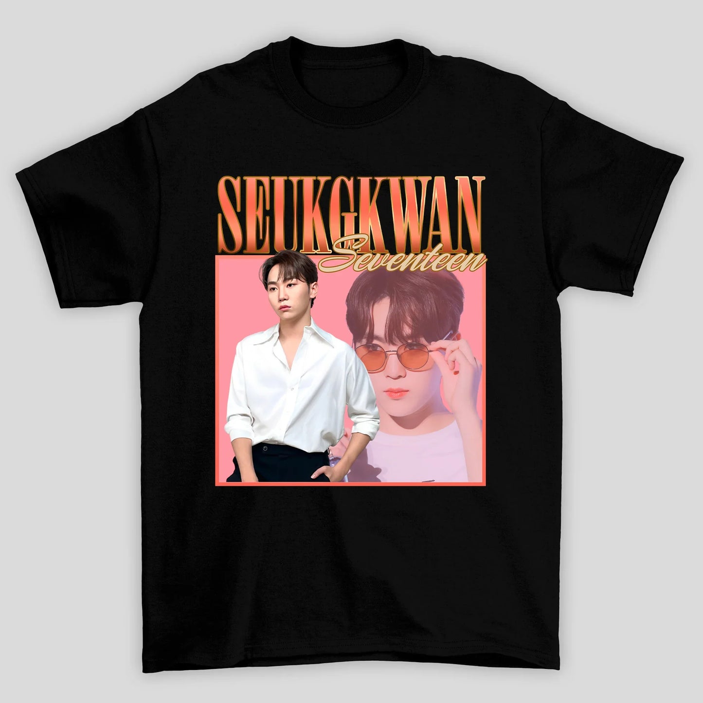 Camiseta Básica Seventeen Seungkwan Retro