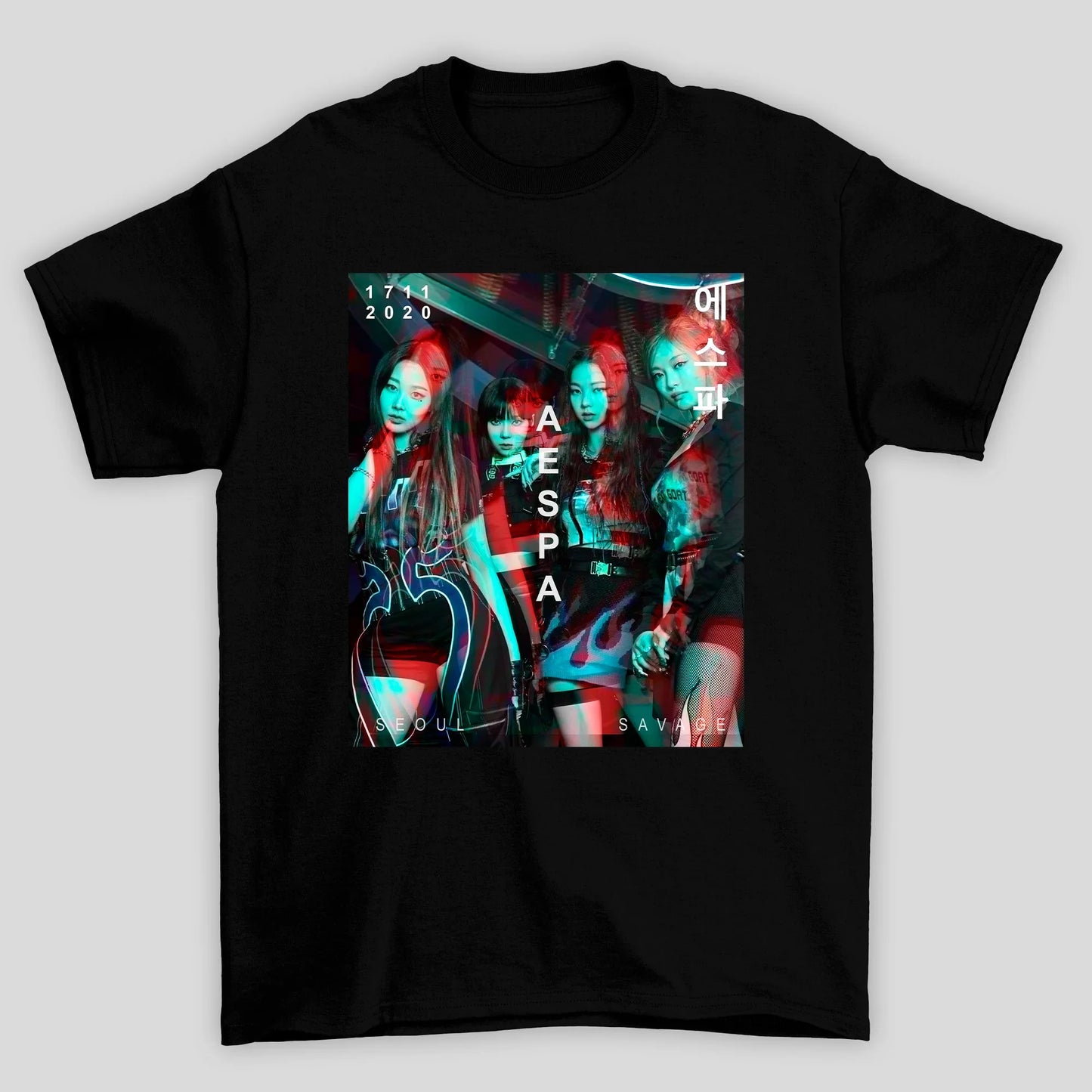 Camiseta Básica Aespa Glitch