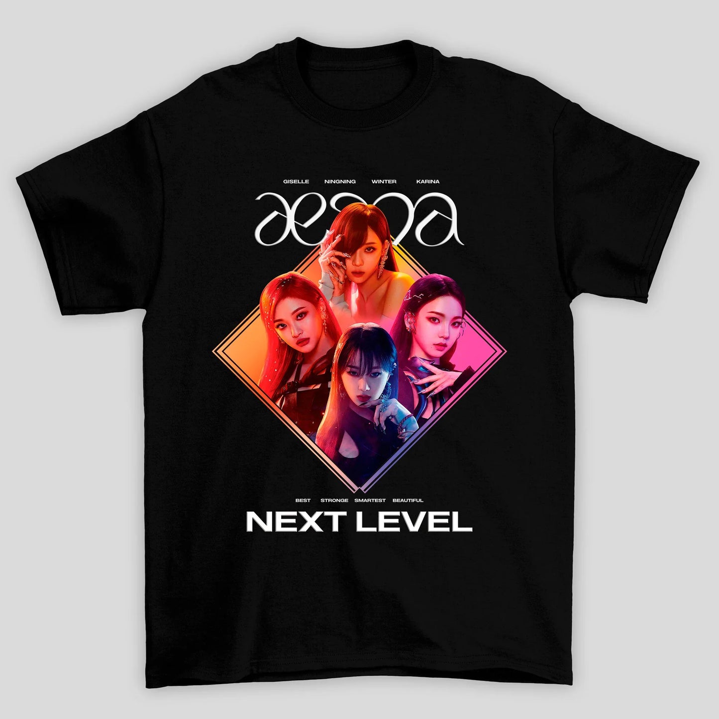 Camiseta Básica Aespa Group Kpop