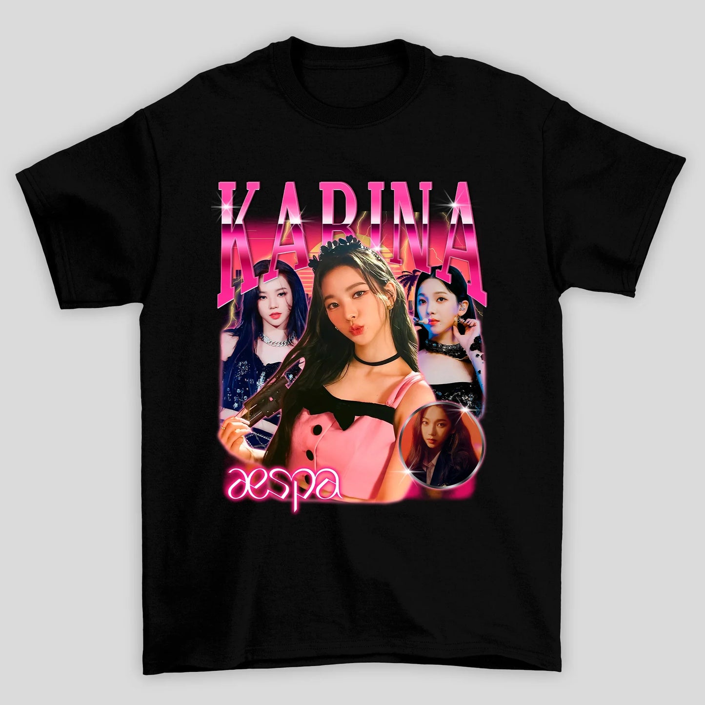 Camiseta Básica Aespa Karina Vintage