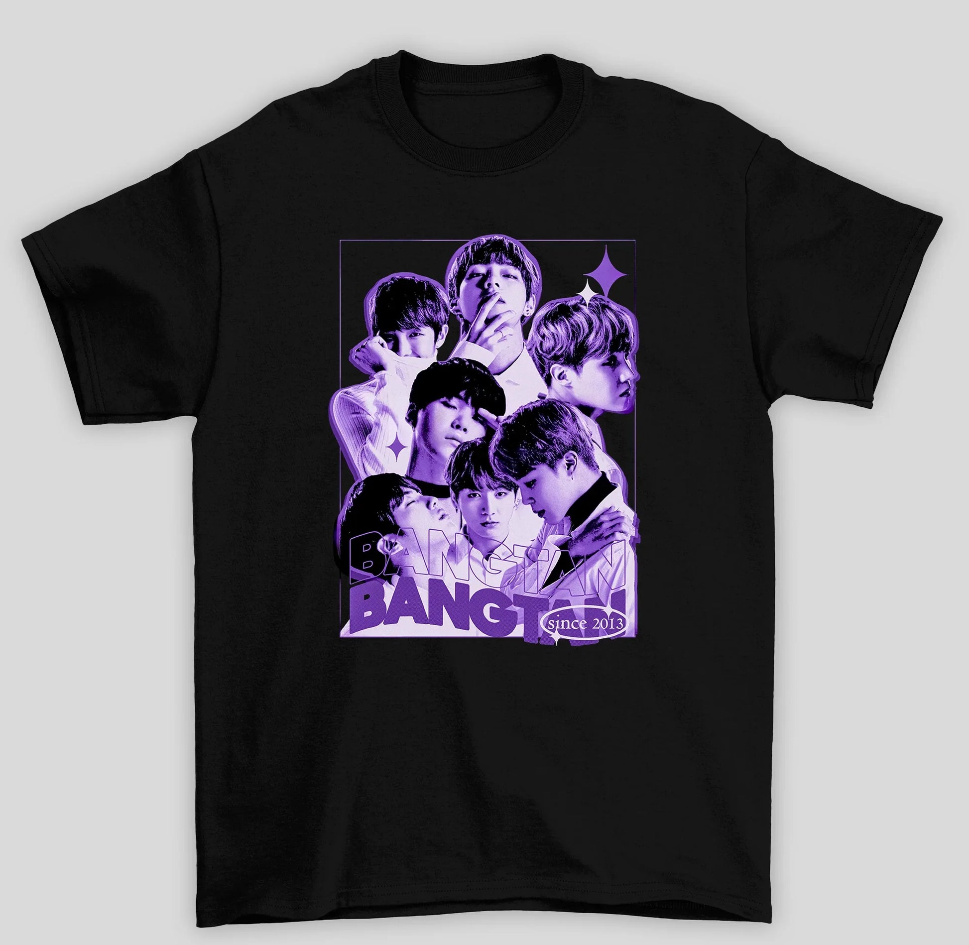 Camiseta Básica BTS Bangtan Since 2013- preto
