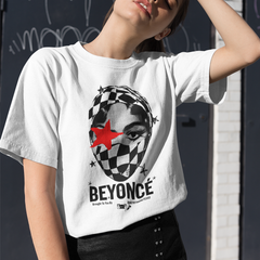 Camiseta Básica Beyonce Estrela Vermelha