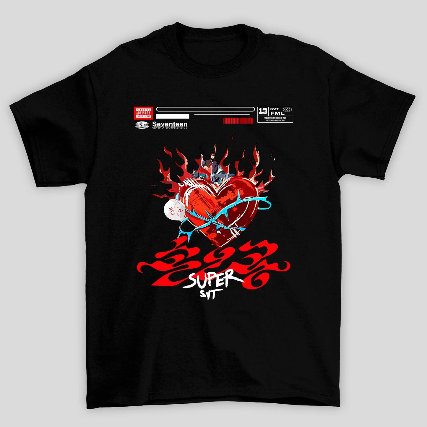 Camiseta Básica Seventeen Super Fml Album