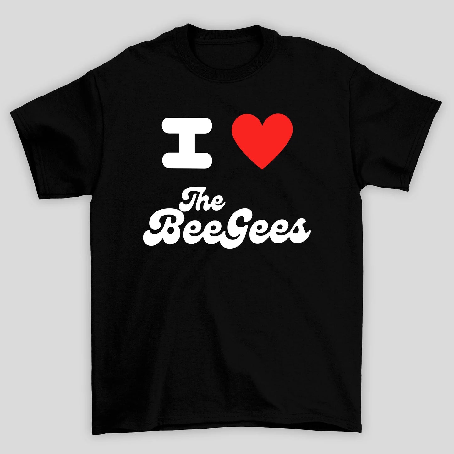 Camiseta Básica Unissex I Love The Bee Gees