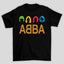 Camiseta Básica Abba Silhueta Colorida