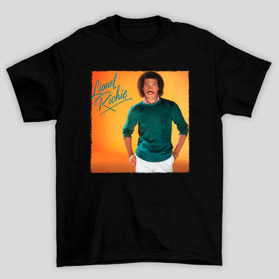 Camiseta Básica Lionel Richie Foto Capa Vinil Laranja