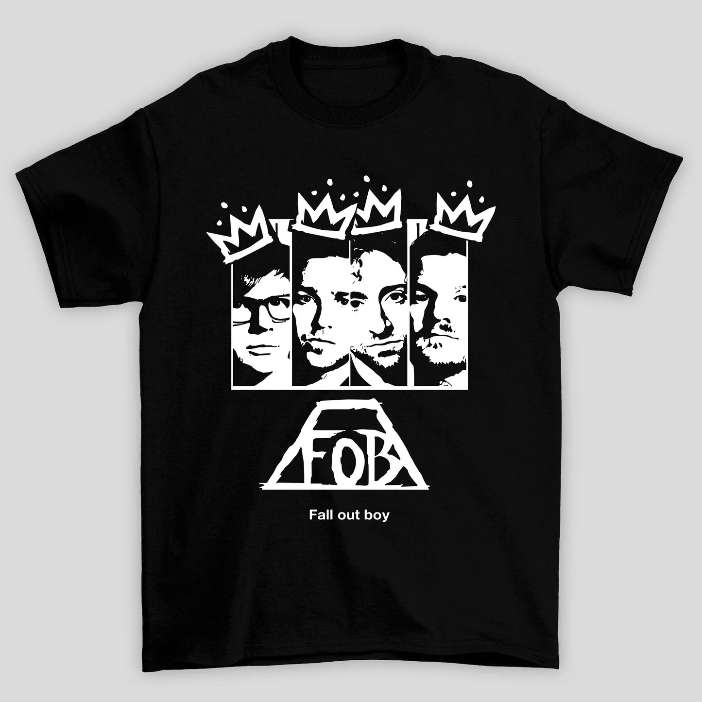 Camiseta Básica Rosto Grafite Fall Out Boy