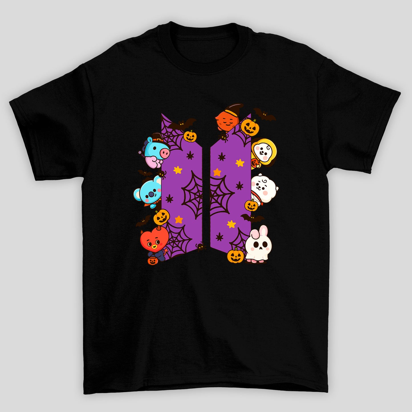 Camiseta Básica BTS Logo Halloween