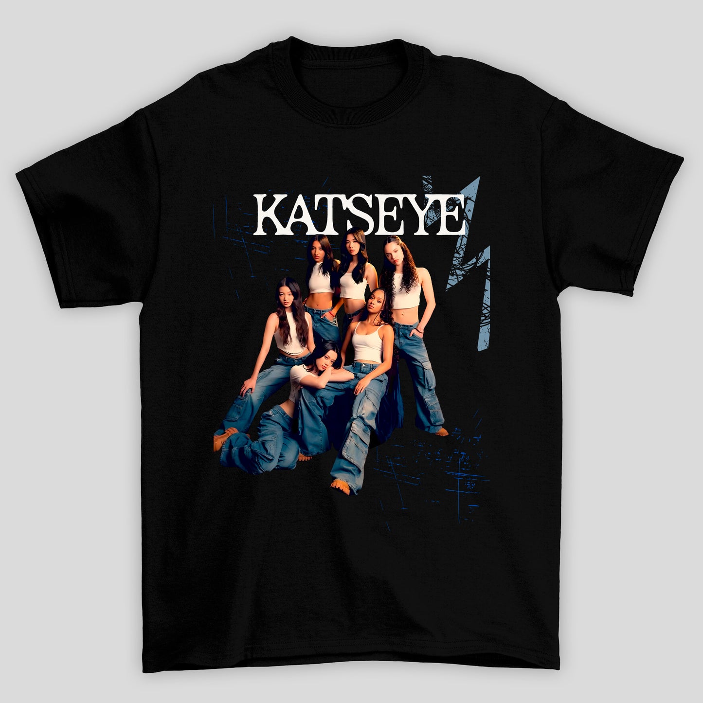 Camiseta Básica Katseye Grupo Poster
