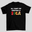 Camiseta Básica Christmas BTS All I Want For Christmas Is Suga