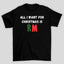 Camiseta Básica Christmas BTS All I Want For Christmas Is RM